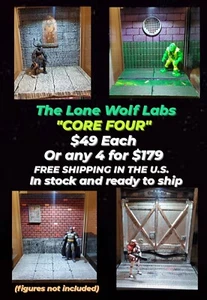 ACTION FIGURE DIORAMA CORE FOUR LOT OF 4 FOR DETOLF MIX AND MATCH IN STOCK NOW - Picture 1 of 11