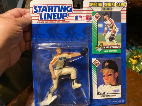 JEFF BAGWELL 1993 STARTING LINEUP ROOKIE HOUSTON ASTROS Action Figure w/ Card Cover