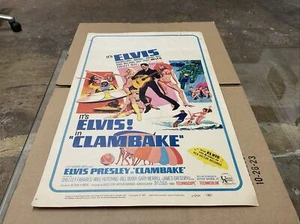 VINTAGE ORIGINAL 1967 ELVIS PRESLEY CLAMBAKE MOVIE POSTER 14x22 Numbered 67/409 - Picture 1 of 19