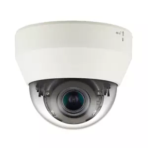 Cámara domo IP WDR de 2 MP, lente de 4 mm, IR 20 M, Hanwha QND-6022R, serie Q, blanca - Imagen 1 de 3