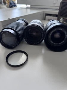 lot of  3 used camera lenses Rokinon Minolta And Sigma Please See description - Picture 1 of 5