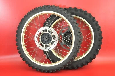 Yamaha YZ250 YZ 250 1985-1987 conjunto de buje de llanta de neumático de rueda delantera trasera Foto 1 de 4