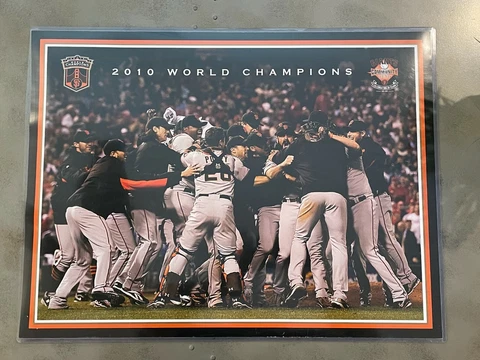 San Francisco Giants 18x24 Celebratio Poster 2010 World Series Champions 2 Sides Cover