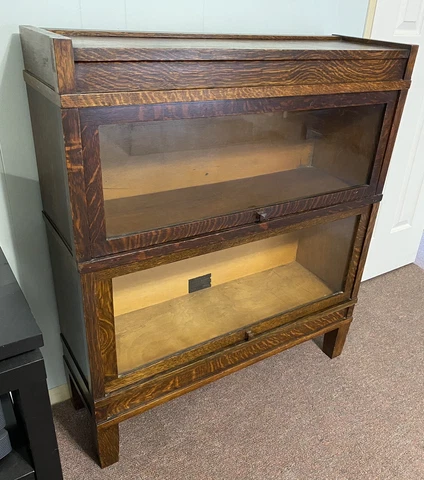Globe Wernicke Mission Oak Barrister Bookcase lawyer stacking sectional antique Cover
