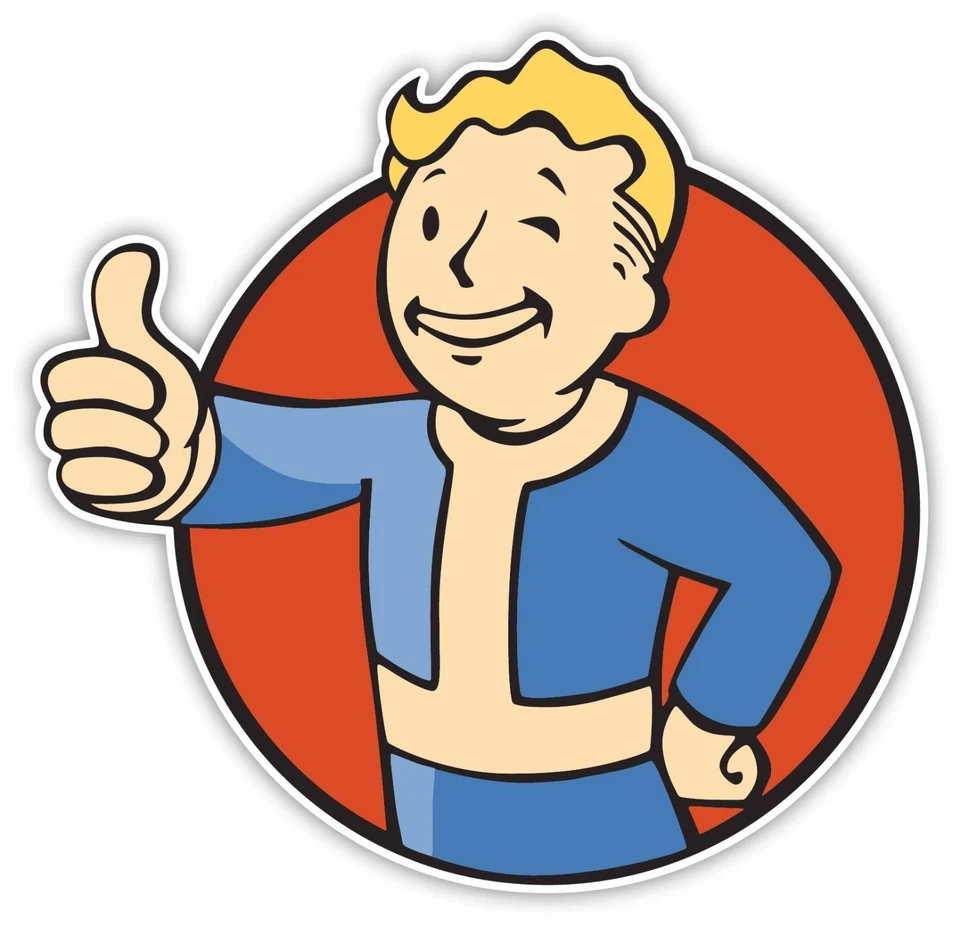 STICKER KIDS Fallout Character Vault Boy Sticker Decal Laptop Wall Car Phone Game Console