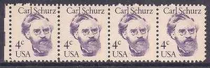 US Sc #1847 - 4¢ Carl Schurz 1 strip of 4 stamps MNH - Picture 1 of 1