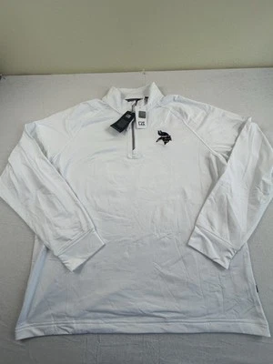 Cutter & Buck Minnesota Vikings четверть молнии длинным рукавом пуловер размер Lg новый - Изображение 1 из 4