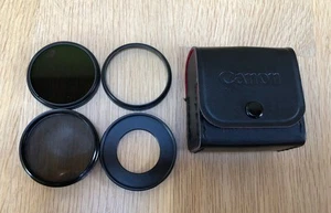 Filtro Canon ND8 circolare polarizzatore filtro PL configurazione filtro UV custodia anello Giappone - Foto 1 di 9