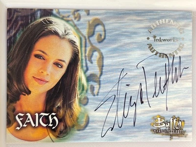 BUFFY SEASON 4 AUTOGRAPH CARD A15 ELIZA DUSHKU AS FAITH - Image 1 of 2