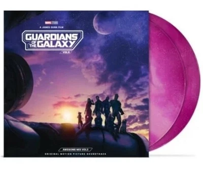 Guardians Of The Galaxy Vol. 3 Soundtrack VINYL 2LP  Purple Galaxy Glitter NEW - Image 1 of 4