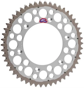 Renthal Twinring Rear Sprocket 48T SILVER Yamaha YZ YZF WR WRF 125 250 450 1999- - Picture 1 of 1