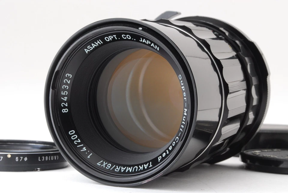 [MINT] Pentax SMC Takumar 200mm f/4 Telephoto Lens For 6x7 67 II From JAPAN #539 - Image 1 of 4