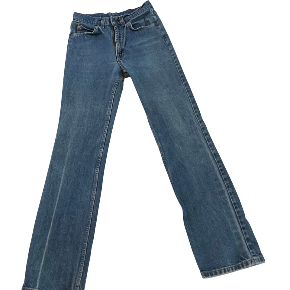 Levi's 505 Vintage Jeans 30x34 Straight Leg Denim Orange Tab Fading Whiskers - Image 1 of 4