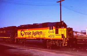 ORIGINAL KODACHROME SLIDE CHESSIE SYSTEM GP40-2 #4373 PORTSMOUTH, VA FEB. 1984 - Bild 1 von 1