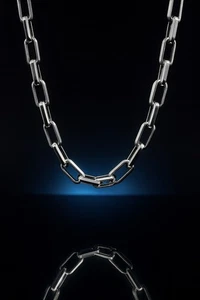 Men’s Stainless Steel 8mm Cable Chain Necklace 20" Chunky Biker Punk Jewelry  - Picture 1 of 8