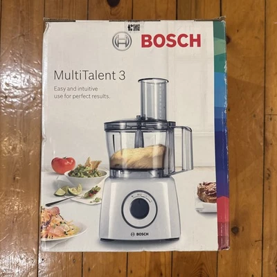 BOSCH MultiTalent3 MCM3100WGB Food Processor - White brand new - Image 1 of 3