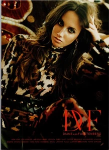 2000er • DIANE VON FURSTENBERG Printanzeige • Y2K Fashion 2009 • ADS.44 - Bild 1 von 2