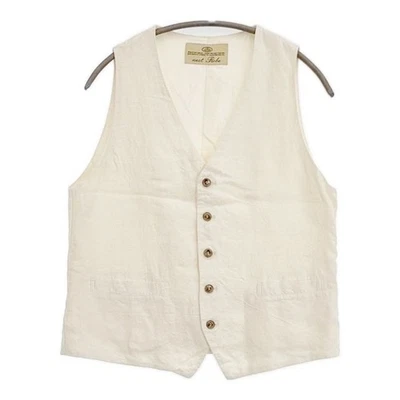 nest Robe 01141-1127 Linen gilet vest Ivory 5-1113M∞ - Image 1 of 4