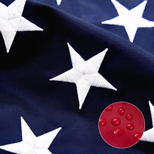 Bandera americana de alta resistencia de 3x5 pies estrellas bordadas y rayas cosidas para exteriores - Imagen 1 de 7