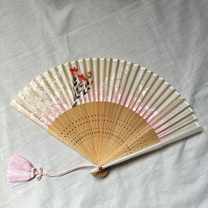 Abanico Plegable Japonés Kyoto Flores Silvestres Patrón Floral Sensu Hermosa Caja de Diseño - Imagen 1 de 5