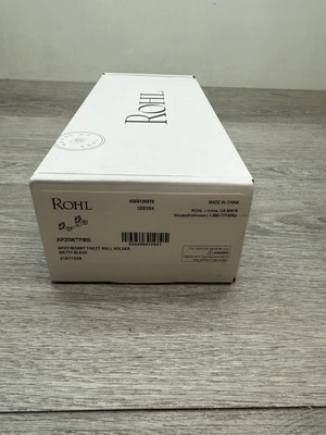 Soporte de papel higiénico Rohl AP25WTPMB boticario montado en la pared barra de resorte negro Foto 1 de 3