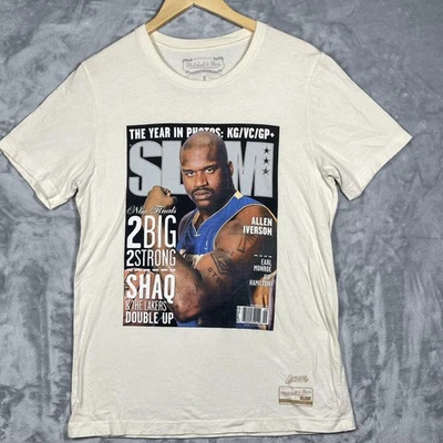 Los Angeles Lakers Shirt Mens Medium NBA Basketball Shaquille O'Neal Mitchell Ne - Image 1 of 4