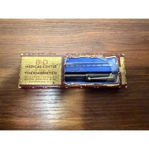 Vintage B-D Medical Center Thermometer with Original Box - Picture 1 of 4