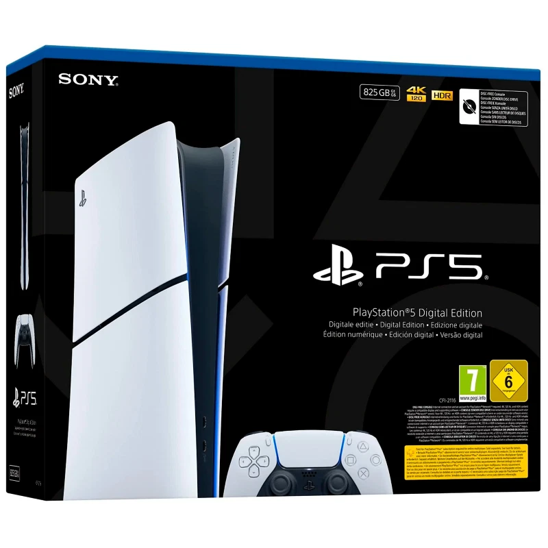 Sony Playstation 5 PS5 Console 825GB Digital Edition E Chassis White Italia - Immagine 1 di 1