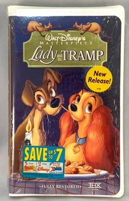 Lady And The Tramp Disney Masterpiece Collection VHS *READ* Factory Sealed Seal - Image 1 of 4