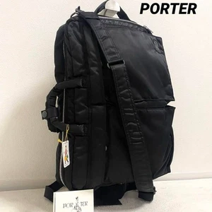 Maletín de 3 vías Porter Tanker negro bolso de negocios asa mochila de hombro - Imagen 1 de 10