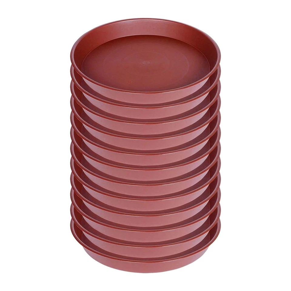 12 Pieces 11.81inch Plant Saucer Heavy Duty Round Household Plant Tray for Pots - Image 1 of 1