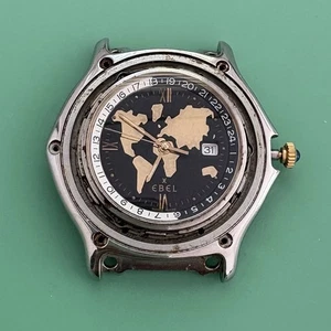 Genuine Ebel Voyager World Time Watch Dial Automatic Mechanical Movement Runs - Picture 1 of 13