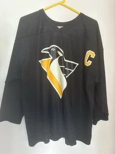 Mario Lemieux #66 Pittsburgh Penguin’s CCM schwarz Trikot Größe Large guter Zustand! - Bild 1 von 5