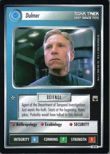 STAR TREK CCG TROUBLE WITH TRIBBLES RARE CARD DULMER ex - Picture 1 of 1