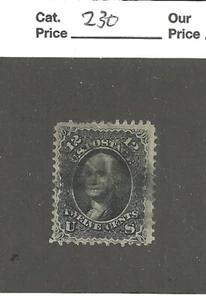 US Scott # 69, 12 cent black ,Washington, 1861, XF, scv. $330 - Picture 1 of 2