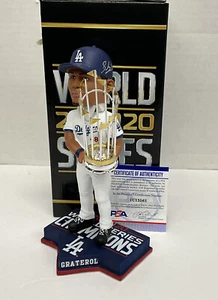 BRUSDAR GRATEROL DODGERS SIGNED FOCO BOBBLEHEAD "2020 WS CHAMPS" PSA 1C13561 - Picture 1 of 7
