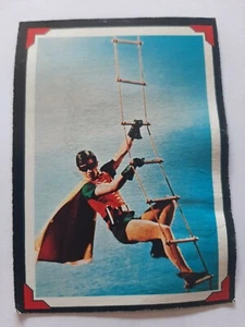 Tarjeta trasera 1966 Topps Batman Riddler # 38 almacenada 25+ años rescatada por Robin  - Imagen 1 de 4