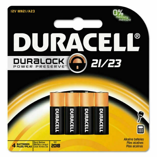 Duracell 21/23 CopperTop Alkaline Batteries 12V (MN21B4PK)