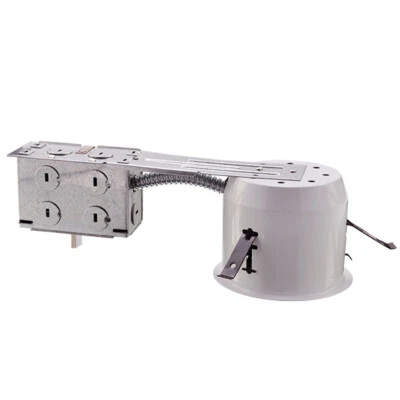 4 INCH  REMODEL SHALLOW  HOUSING, 120V, GU10 SOCKET, MR16, GU10 BULB - Image 1 of 3