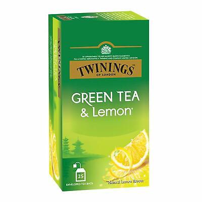 Twinings Deliciously Sweet & Tangy Lemon Green Tea  , 25 Teabags, Pack Of 2 • 48.21$
