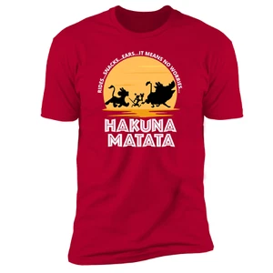 Hakuna Matata Tee Size 5XL Unisex Cardinal Lion King Animal Kingdom Disney World - Picture 1 of 8