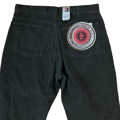 NWT Vintage 90s Arizona Jeans Corduroy Pants Mens 36x32 Olive Green Loose Baggy - Image 1 of 4