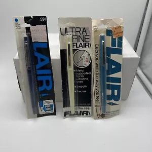 Vintage Paper Mate Flair Point Guard Ink Pen Lot - Picture 1 of 5