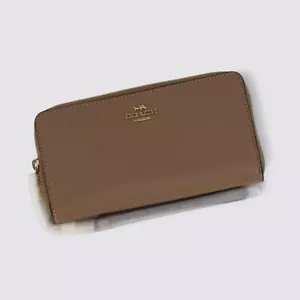 Coach Long Zip Around Pebbled Leather Wallet - Picture 1 of 6
