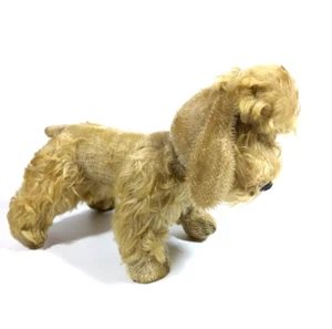 Steiff Poodle Blonde Mohair Plush Dog Vintage Glass nose and eyes Jointed Neck - Picture 1 of 8