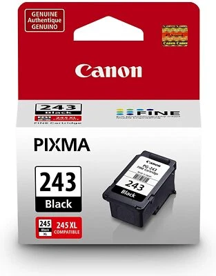 Canon Original PG243 Black Ink Cartridge for TR4520 TS3320 MG2525 MG2522 TS302 - Image 1 of 2