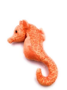 Plüschtier Kuscheltier Stoff Tier Seepferdchen orange Hippocampus 23 cm - Picture 1 of 1