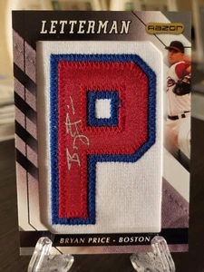 2008 Razor Letterman "P" /20 Bryan Price Auto Rookie RC #BRP-P - Picture 1 of 3