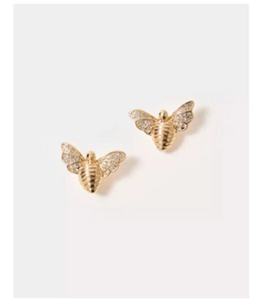 Lilly Pulitzer Bee-utiful Pave Bee Stud Earrings