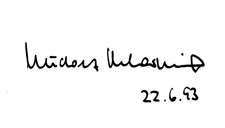 Rudolf Scharping 1993 Signed Card, German Political Autograph